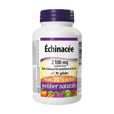 Webber Naturals Triple Standardized Echinacea Softgels - 2100 mg - 90's