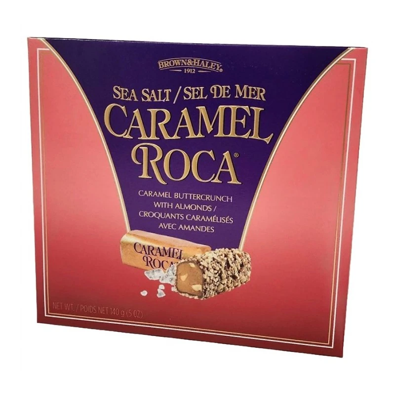 BROWNHALEY ROCA SALTCARAMEL 140G/BOX