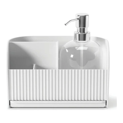 UMBRA SLING SINK CADDY W/PMP in White
