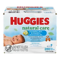  Huggies Natural Care Refreshing Baby Wipes - Cucumber/Green Tea - 6 Flip Top Packs - 288 Wipes