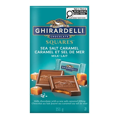 Ghirardelli Squares Milk Chocolate - Sea Salt Caramel - 151g