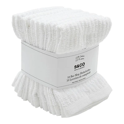 BOUTIQUE BAR MOP CLOTHS in White