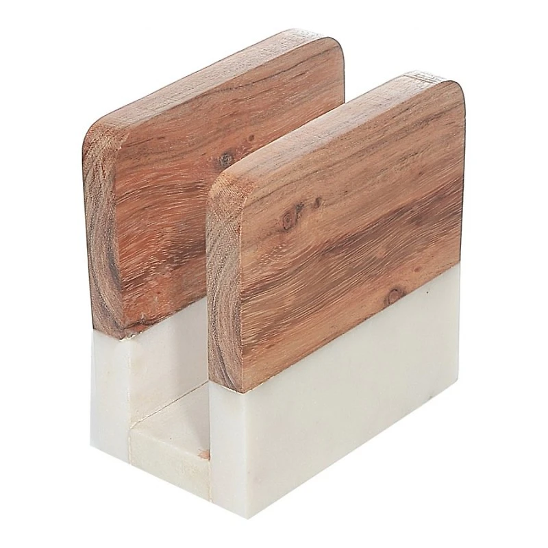 E/HOME MARBLEWOOD NAPKIN HLD