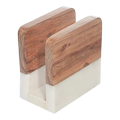 E/HOME MARBLEWOOD NAPKIN HLD