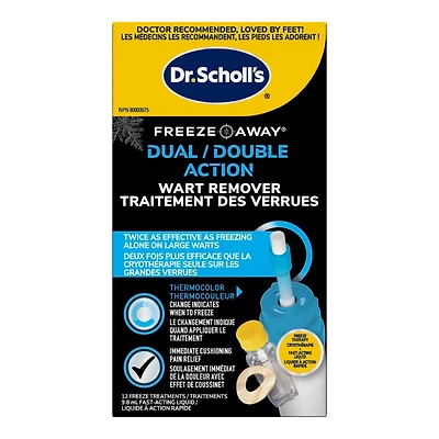 Dr. Scholl's Dual Action Freeze Away Wart Remover - 12 Applications