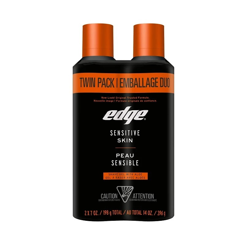Edge Shave Prep Sensitive Shaving Cream - 2x198g