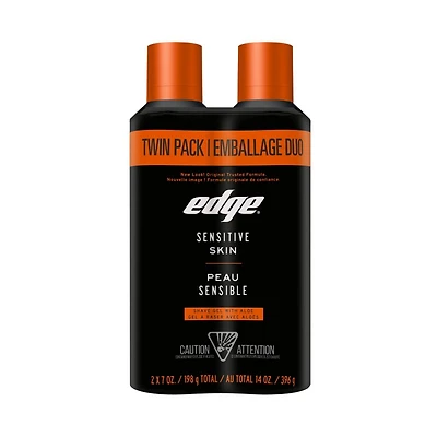 Edge Shave Prep Sensitive Shaving Cream - 2x198g