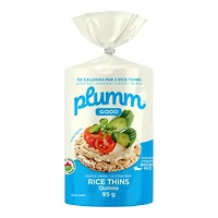 Plum-M-Good Organic Brown Rice Cakes - Brown Rice with Quinoa - 95g