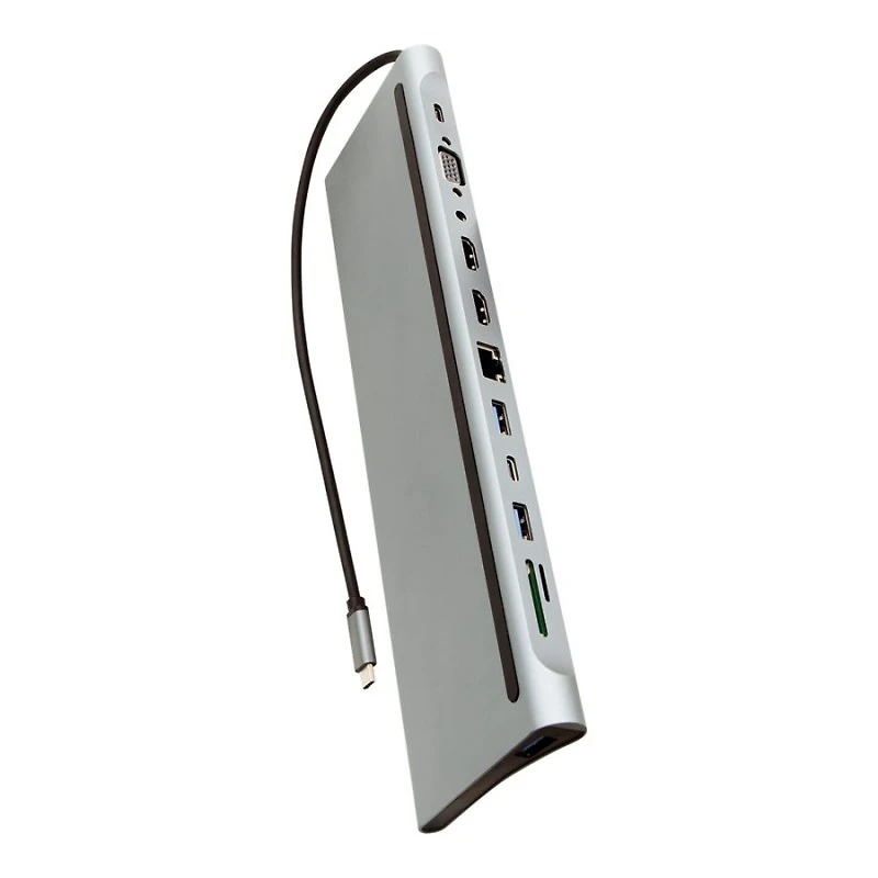 HELIX 12IN1 USB C DOCK in Silver