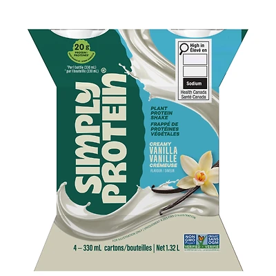 SimplyProtein Shake - Creamy Vanilla - 4 x 330ml