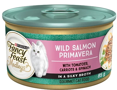Fancy Feast Medley for Cats - Wild Salmon Primavera - 85g