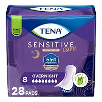 TENA Sensitive Care Pads Overnight - Extra Coverage - 28s