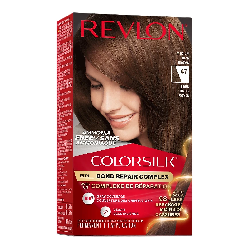 REVLON COLORSILK BOND REPAIR MED RICH BR in Brown