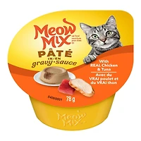 MEOW MIX PATE GRAVY CKN TUNA 03199