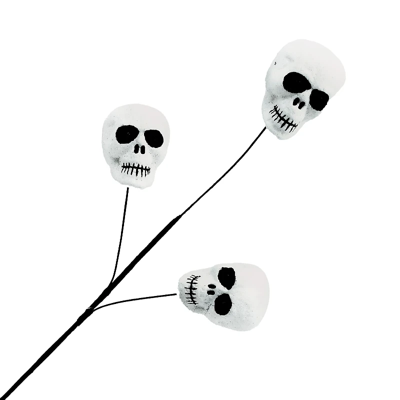 HALLOWEEN SPRAY SKULLS X3 in White