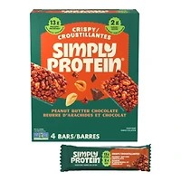 SimplyProtein Plant-Based Snack Bars - Peanut Butter Chocolate - 4 x 40g