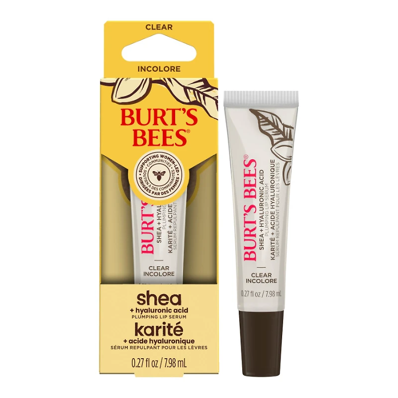 BURTS BEES SHEA LIP SERUM 7.98ML CLEA in White