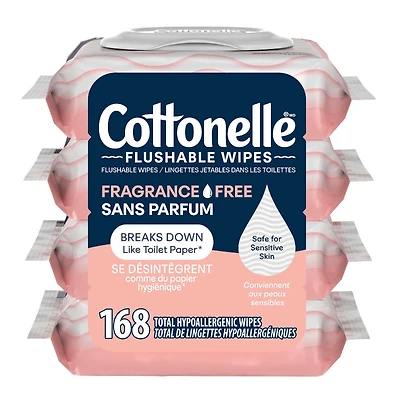 COTTONELLE WIPES FRGRNC FREE 4X42'S