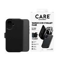 PANZERGLASS CARE 2IN1WLT BK in Black