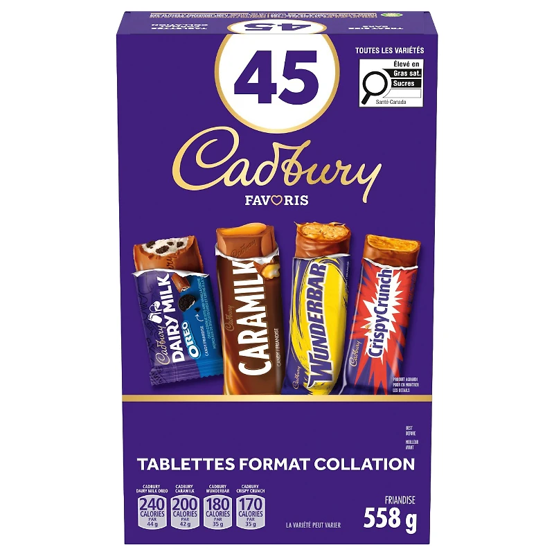 CADBURY ASST. CHOCOLATE 45'S/558G