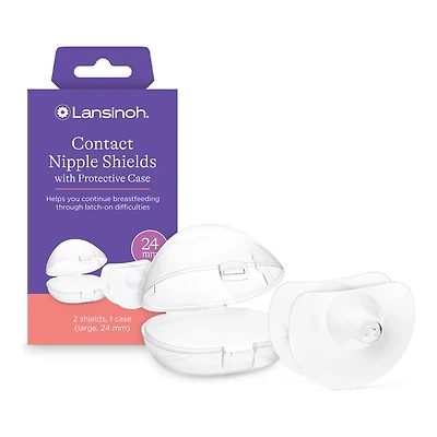 Lansinoh Breastfeeding Nipple Shields - 24mm - 2's