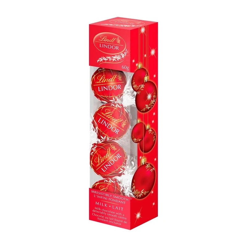 Lindt Lindor Ornament - Milk Chocolate - 60g