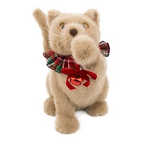 C/F CAT TABBY PLUSH BELL in Brown