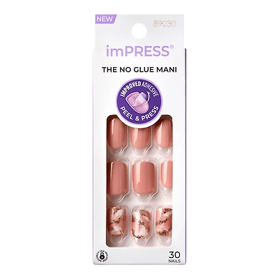 ImPRESS Press-on Manicure False Nails Kit - Short - Kingdom - 30's