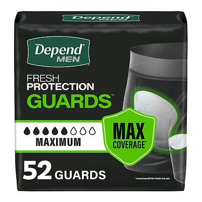 Depend Men Guards Size 52s