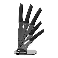 S&CO WOOD KNIFE SET in Black