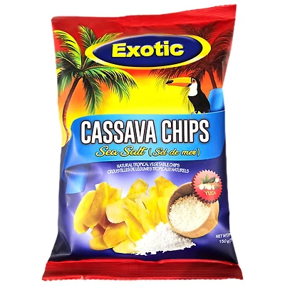 EXOTIC CASSAVA CHIPS SALTED 150G