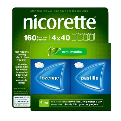 Nicorette Stop Smoking Aid Lozenge - Mint - 4mg