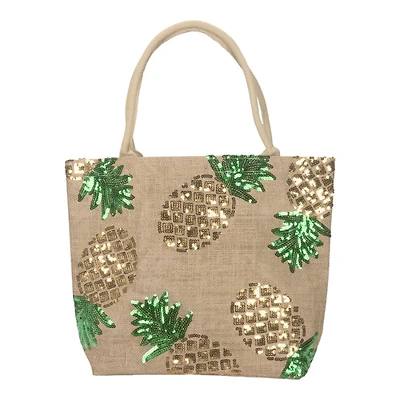COLLECTION JUTE HANDBAG 32X12X31CM in Brown