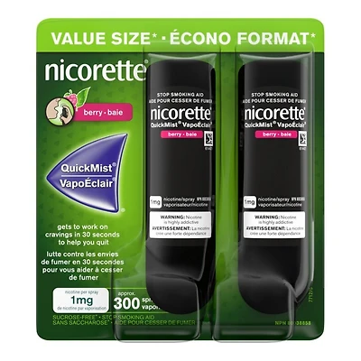 NICORETTE QuickMist Nicotine Spray - Cool Berry - 2 x 150 doses