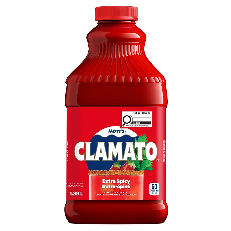 Mott's Clamato Juice - Extra Spicy - 1.89L