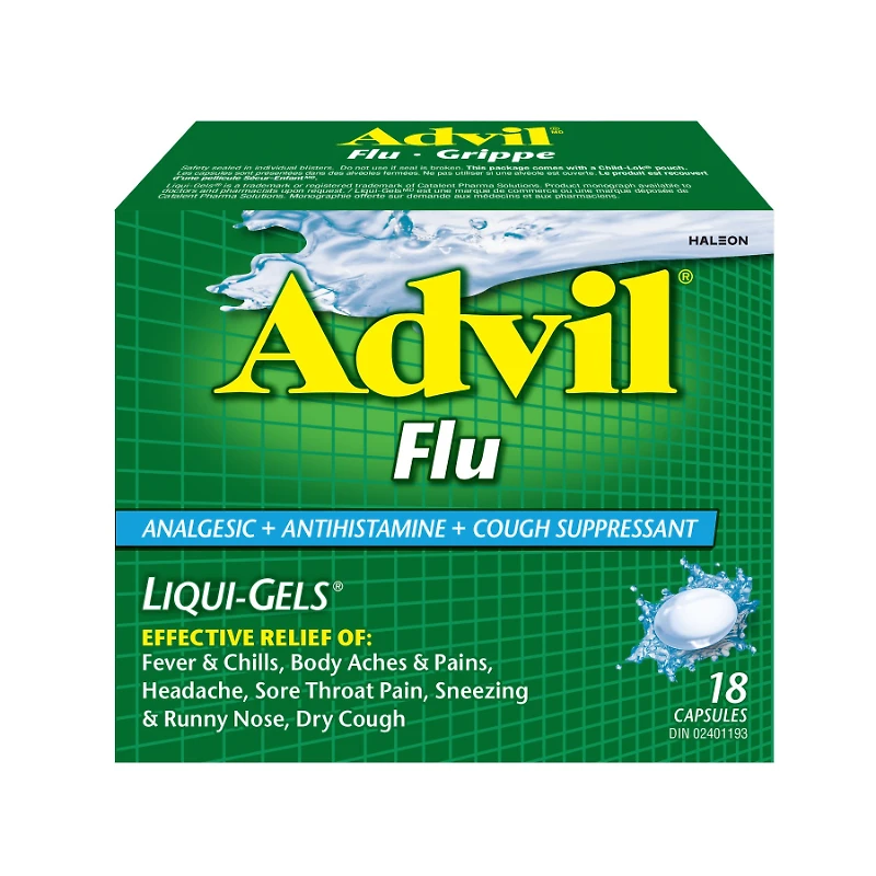 ADVIL FLU LIQUI GELS CAPSULE 18'S