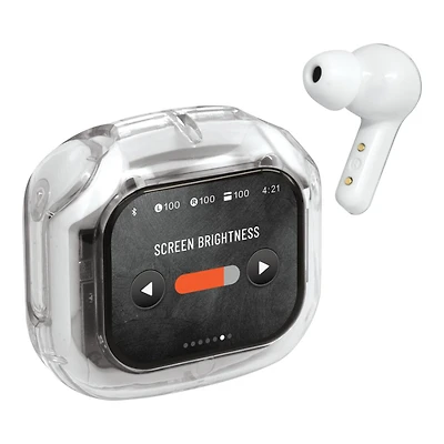 HELIX TRANSLUCENT TW EARBUDS in White