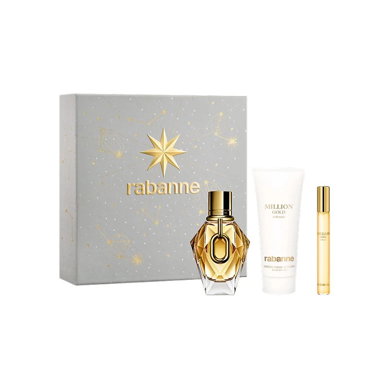 RABANNE MILLION HER SET 3PCE in Gold