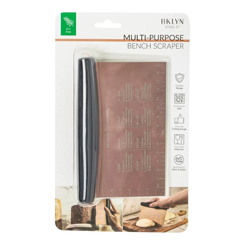 BROOKLYN STEEL BENCH SCRAPER