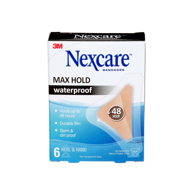 NEXCARE WTRPRF HEEL HAND 6PK
