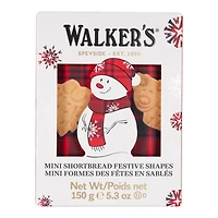 Walkers Pure Butter Mini Shortbread - Festive Shapes - 150g