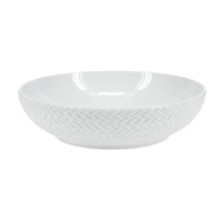 BIA TEXTURED SHALLOW BOWL in White