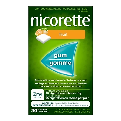Nicorette Fresh Fruit Gum - 2mg - 30s