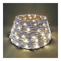 TREE COLLAR SNOW FLOCKED