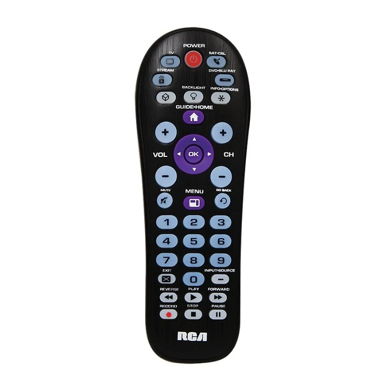 Rca 4 DEVICE UNIVERSAL REMTE in Black