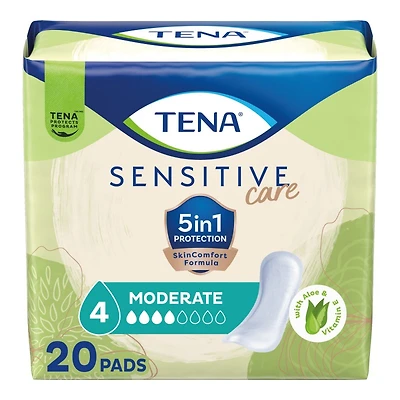 TENA Sensitive Care Pads - Moderate Regular - 20s