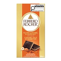 Ferrero Rocher Dark Chocolate Bar - Hazelnut and Caramel - 90g