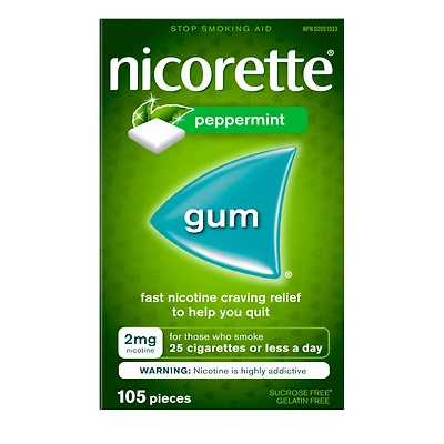 Nicorette Nicotine Gum - 2mg - Ultra Fresh Mint - 105's
