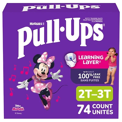 Pull-Ups Girls Potty Training Pants - 2T-3T/16-34 lbs - 74 Count