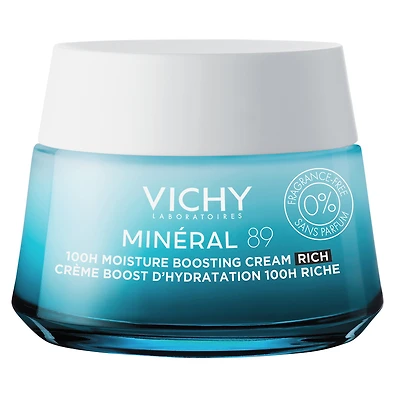 Vichy Mineral 89 100H Moisture Boosting Rich Cream - Fragrance Free - 50ml